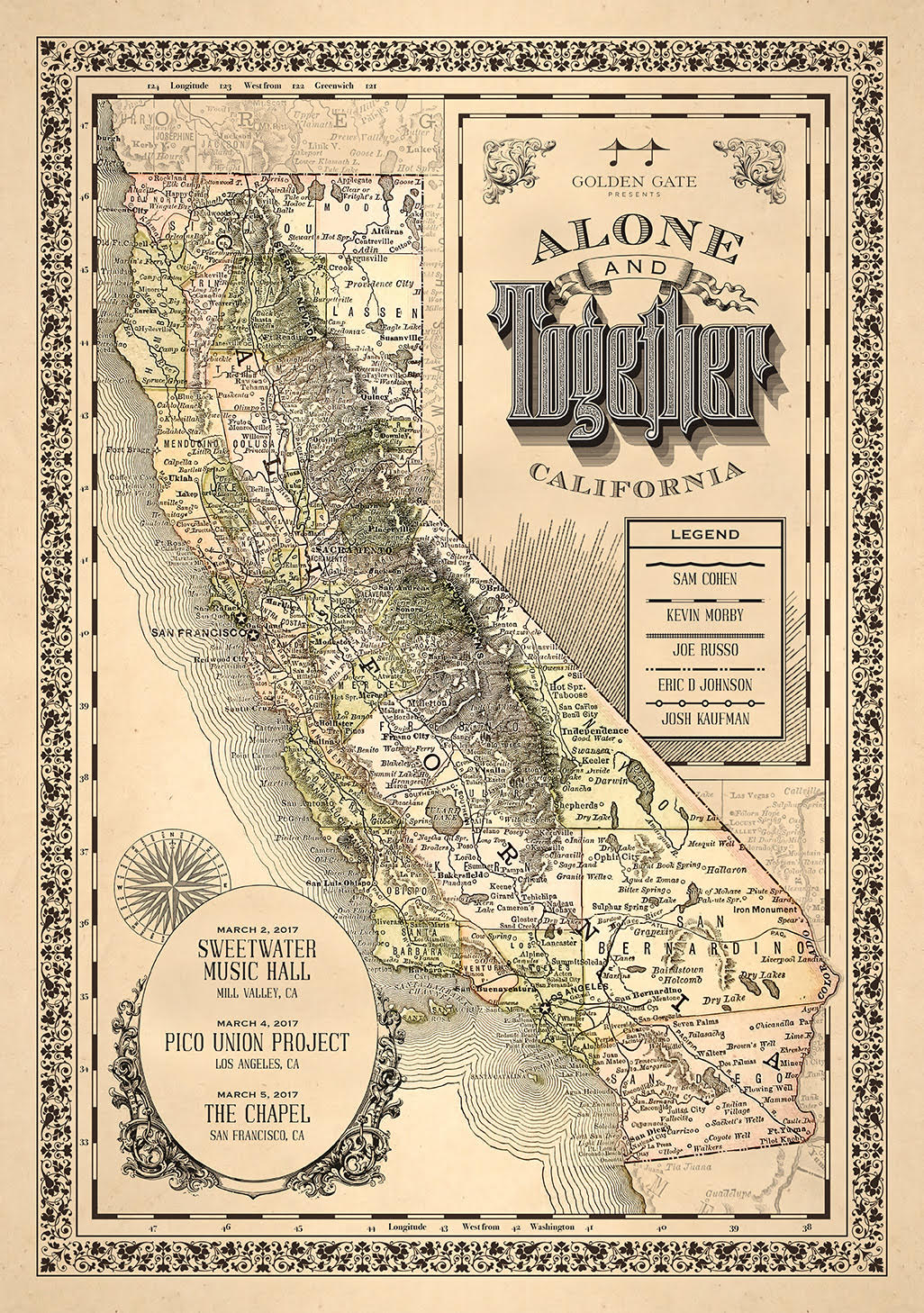 Alone & Together California Tour Poster
